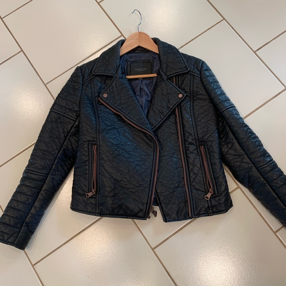 Marc NY faux leather moto jacket